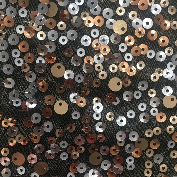 Express Sequined Olive Green Party Top XS - Picture 4 of 4